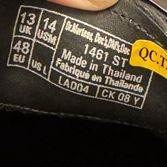 Dr Martens 1461 Bex Exposed Steel Toe Oxford Shoes